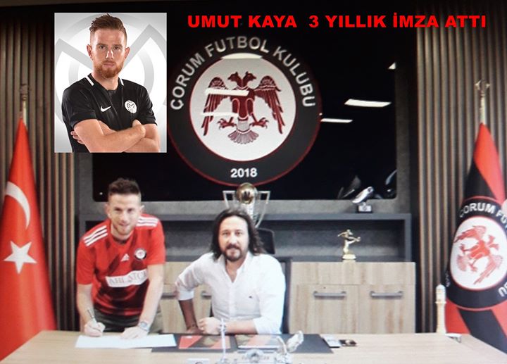 ÇORUM FK UMUT KAYA’YI RENKLERİNE BAĞLADI
